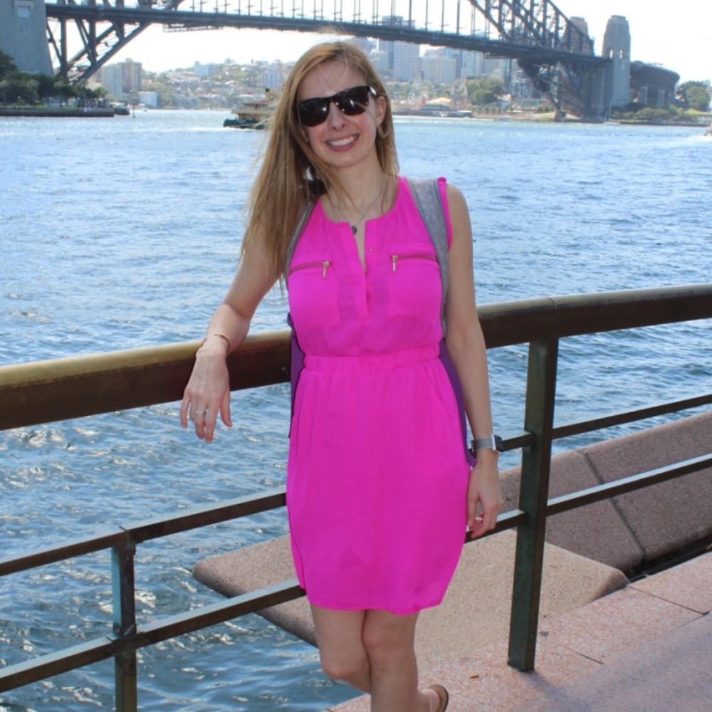 XOXO bright pink dress!!
